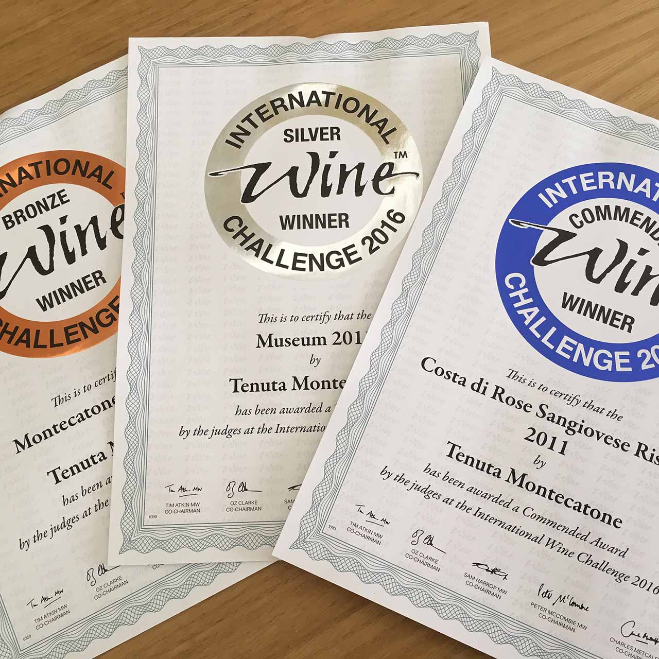riconoscimenti International Wine Challenge 2016 awards tenuta montecatone